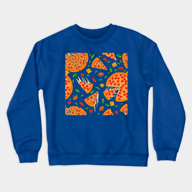 Pizza Pie Crewneck Sweatshirt by Golden Eagle Design Studio